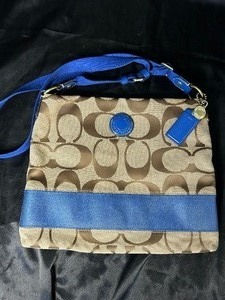 New without Tags Blue Coach Slim Crossbody Purse