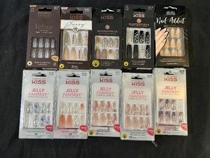 Assortment of New Kiss Press on Nails 10 sets