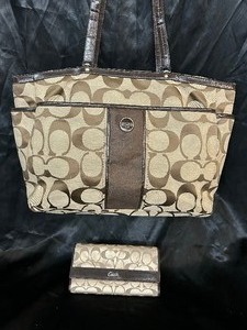 Like New Brown Coach Tote and Wallet