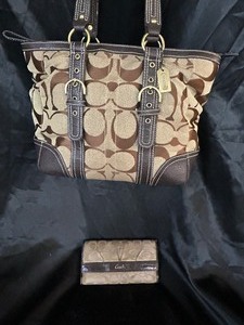Brown Coach Purse and Wallet