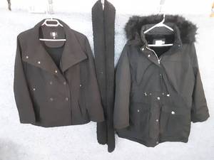2 Womens Jackets and Scarf Size XL