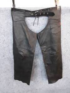 Interstate leather motorcycle chaps size 2XL