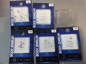 Five Boxes of Assorted Body Jewelry