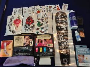 Temporary Tattoos, Henna and More