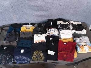 35 Piece Tote of Shirts Sizes S-M