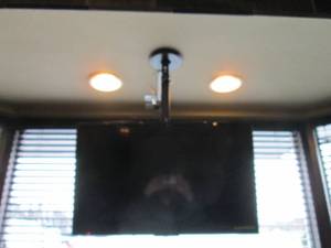 Insignia flat screen TV and mount (buyer responsible for removal of mount from structure)
