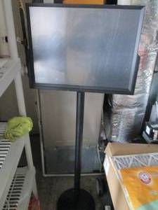 5ft dual sided advertisementgreeting board on pedestal base