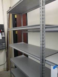 Heavy duty metal 6-adjustable Tier teardrop style shelf (over 6ft tall and 4ft wide)