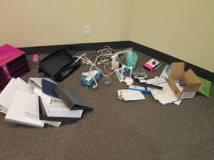 Huge office, electronic and organizational supply lot