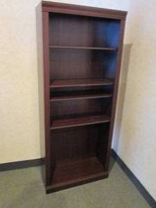 Dark Wood 6-tier Bookshelf approximately 2.5ft1.5ft6ft