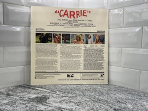 lot 103 image: Carrie- Laser VideoDisc