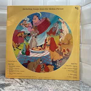 lot 243 image: LADY and the TRAMP- Vinyl LP Record Album