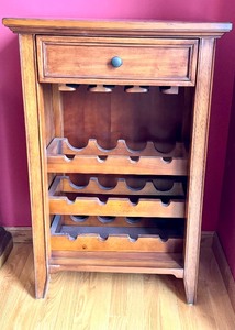 lot 60 image: Decorative Wine Storage Accent Table