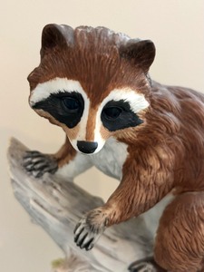 lot 80 image: Andrea by Sadek Raccoon Figurine