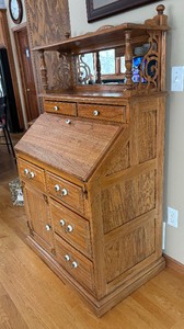 lot 103 image: Charming Vintage Secretary Desk