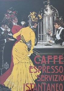 lot 123 image: Caffa Espresso Servizio Istantaneo Framed Print
