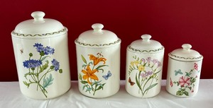 lot 131 image: Set of Four Windmere Garden Canisters