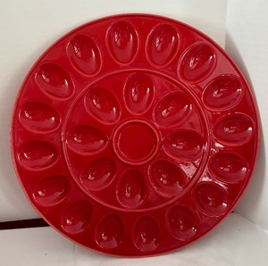 lot 142 image: Radiant Red Serving Pieces