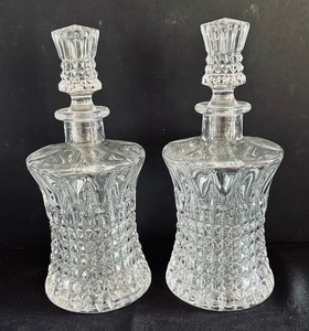 lot 179 image: Two Sparkly Crystal Decanters