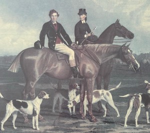 lot 191 image: The Heythorp Hunt Framed Print