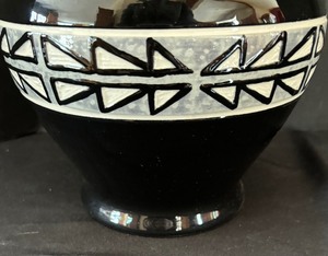 lot 201 image: Red Feather Sioux Pottery Vase