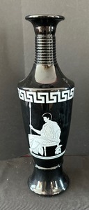 lot 213 image: Beautiful Black Vases and Canister