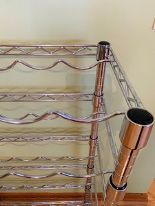 lot 259 image: Metal Wine Storage Rack