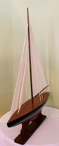 lot 273 image: Wooden Ship Model on Stand