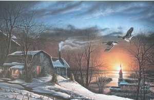 lot 423 image: Terry Redlin The Sharing Season Limited Edition Hand Signed Open Edition Print