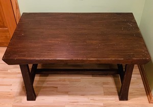 lot 376 image: Vintage Wood Coffee Table