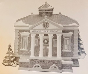 lot 308 image: Vintage Collectables by Department 56 Villages Including, Village Public Library, The Doctors House and More