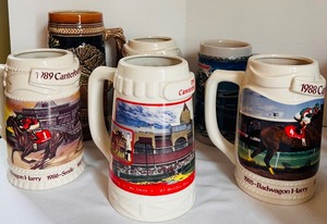 lot 337 image: Grouping of 26 Vintage Beer Steins