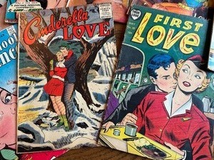 lot 525 image: Variety of Vintage Comic Books including Real Love, Cinderella Love, All True Romance and More