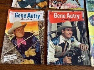 lot 524 image: Vintage Comic Books including Johnny Mack Brown, Hi-Yo Silver, Gene Autry and Lone Ranger