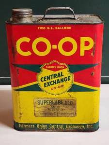lot 540 image: Vintage Central Exchange CO-OP Super Lube Can