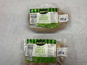 lot 4 image: A. 2x Split Turkey Breasts average Weight 2.5lbs