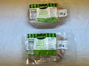 lot 6 image: A. 2x Split Turkey Breasts average Weight 2.5lbs