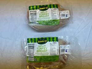 lot 7 image: A. 2x Split Turkey Breasts average Weight 2.5lbs