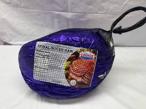 lot 33 image: F. Spiral Sliced HamFully Cooked Avg. Wt. 10lbs