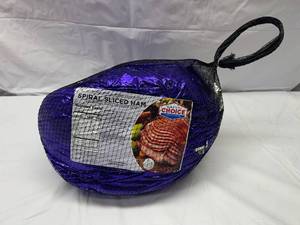 lot 34 image: F. Spiral Sliced HamFully Cooked Avg. Wt. 10lbs