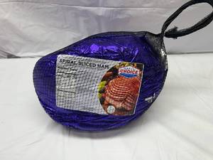 lot 36 image: F. Spiral Sliced HamFully Cooked Avg. Wt. 10lbs