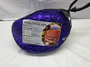 lot 37 image: F. Spiral Sliced HamFully Cooked Avg. Wt. 10lbs
