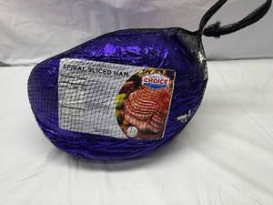 lot 40 image: F. Spiral Sliced HamFully Cooked Avg. Wt. 10lbs
