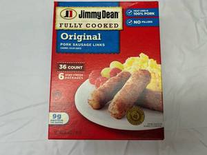 lot 42 image: L. 36 Count Package Jimmy Dean Sausage Links