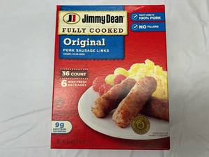 lot 46 image: L. 36 Count Package Jimmy Dean Sausage Links