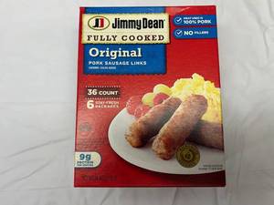lot 48 image: L. 36 Count Package Jimmy Dean Sausage Links