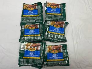 lot 49 image: L. 4x 8.3oz  Ecrich Smok-y Beef Breakfast Sausage Links