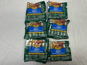 lot 51 image: L. 4x 8.3oz  Ecrich Smok-y Beef Breakfast Sausage Links