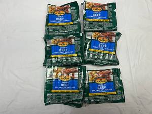 lot 52 image: L. 4x 8.3oz  Ecrich Smok-y Beef Breakfast Sausage Links