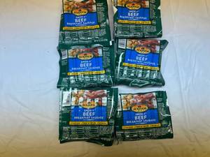 lot 54 image: L. 4x 8.3oz  Ecrich Smok-y Beef Breakfast Sausage Links